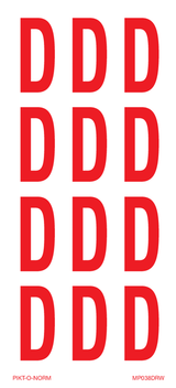 LETTER D OP VEL