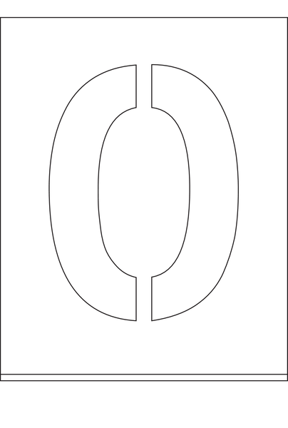 POCHOIR DIBOND 2MM, HAUTEUR  300MM