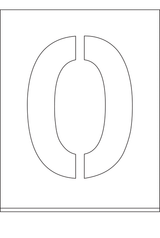 POCHOIR DIBOND 2MM, HAUTEUR  300MM
