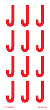 LETTER J OP VEL