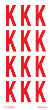 LETTER K OP VEL