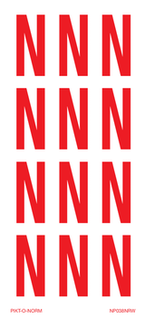 LETTER N OP VEL