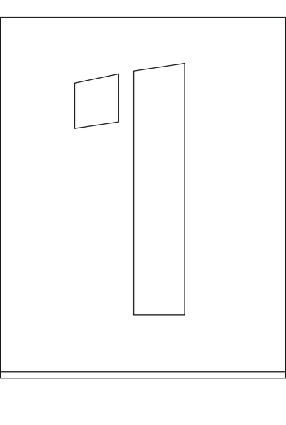 POCHOIR DIBOND 2MM, HAUTEUR  300MM