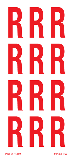 LETTER R OP VEL