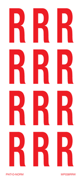 LETTER R OP VEL