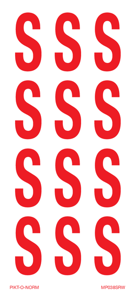 LETTER S OP VEL