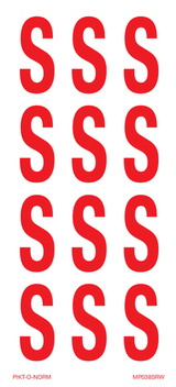 LETTER S OP VEL