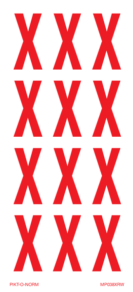 LETTER X OP VEL