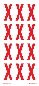 LETTER X OP VEL