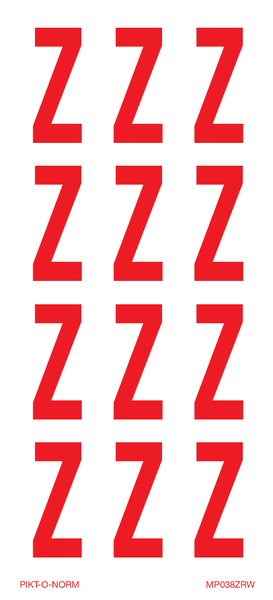 LETTRE Z SUR FEUILLE