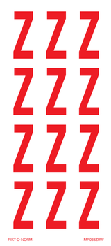 LETTRE Z SUR FEUILLE