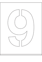 POCHOIR DIBOND 2MM, HAUTEUR  300MM