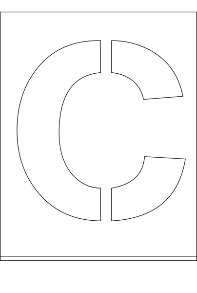 POCHOIR DIBOND 2MM, HAUTEUR  300MM