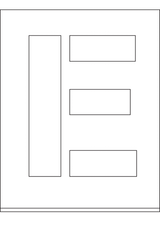 POCHOIR DIBOND 2MM, HAUTEUR  300MM