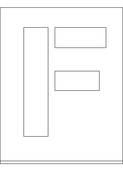 POCHOIR DIBOND 2MM, HAUTEUR  300MM