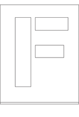 POCHOIR DIBOND 2MM, HAUTEUR  300MM