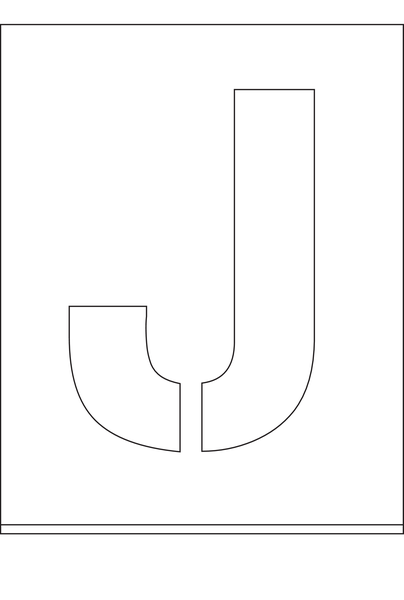 POCHOIR DIBOND 2MM, HAUTEUR  300MM