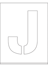 POCHOIR DIBOND 2MM, HAUTEUR  300MM