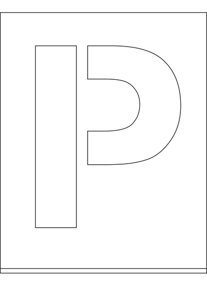 POCHOIR DIBOND 2MM, HAUTEUR  300MM