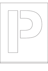 POCHOIR DIBOND 2MM, HAUTEUR  300MM