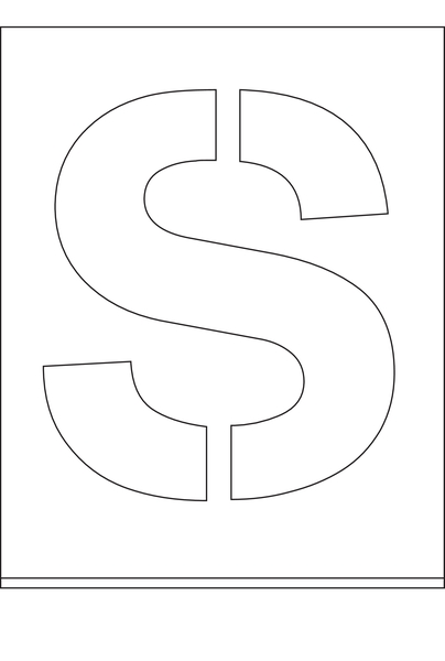 POCHOIR DIBOND 2MM, HAUTEUR  300MM