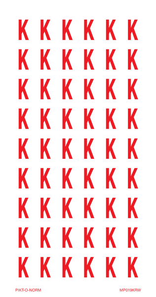LETTER K OP VEL