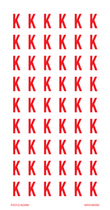 LETTER K OP VEL