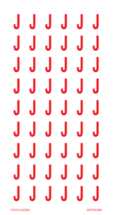 LETTER J OP VEL