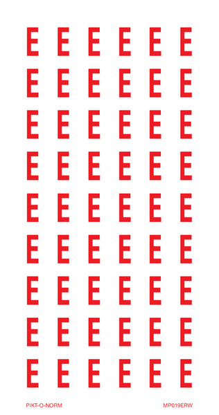 LETTRE E SUR FEUILLE
