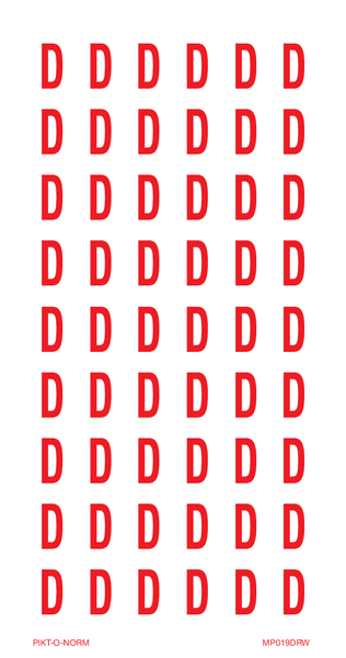LETTER D OP VEL
