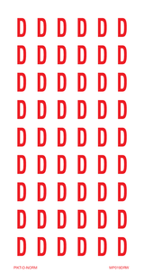 LETTER D OP VEL