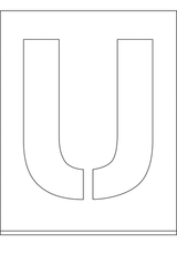 POCHOIR DIBOND 2MM, HAUTEUR  300MM