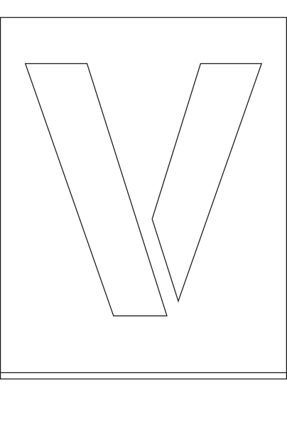 POCHOIR DIBOND 2MM, HAUTEUR  300MM