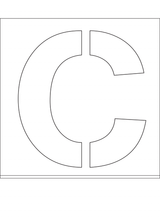 POCHOIR EN DIBOND 2MM, HAUTEUR 500MM