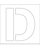 POCHOIR EN DIBOND 2MM, HAUTEUR 500MM