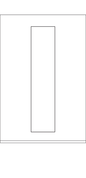 POCHOIR EN DIBOND 2MM, HAUTEUR 500MM