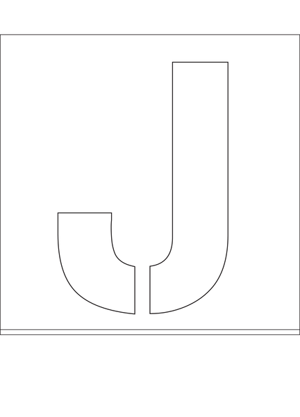 POCHOIR EN DIBOND 2MM, HAUTEUR 500MM
