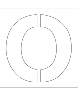 POCHOIR EN DIBOND 2MM, HAUTEUR 500MM