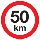 MAXIMUM SNELHEID 50 KM