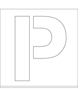 POCHOIR EN DIBOND 2MM, HAUTEUR 500MM