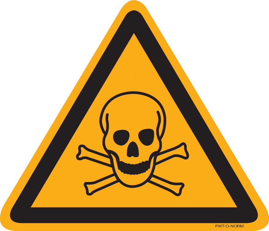 AVERTISSEMENT DANGER MATIÈRES TOXIQUES