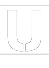 POCHOIR EN DIBOND 2MM, HAUTEUR 500MM