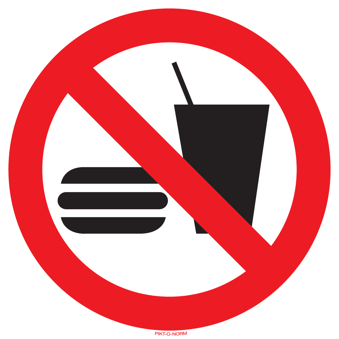ETEN EN DRINKEN VERBODEN