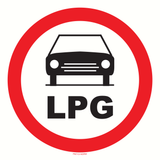 INTERDIT AUX VEHICULES LPG