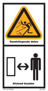 RONDVLIEGENDE DELEN / AFSTAND HOUDEN