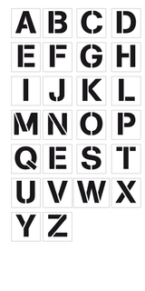  POCHOIRS, ALPHABET A-Z