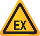 WAARSCHUWING EX. EXPLOSIEVE OMGEVING