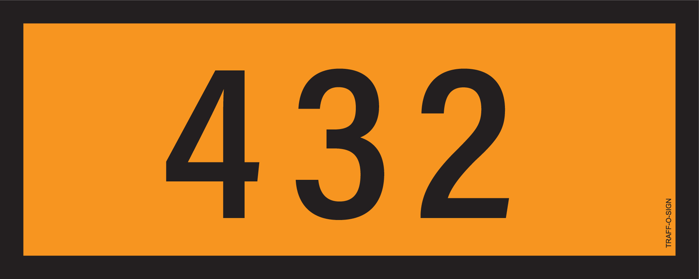 ADR BORD, UN NUMMERS VAN 0 TOT 0999