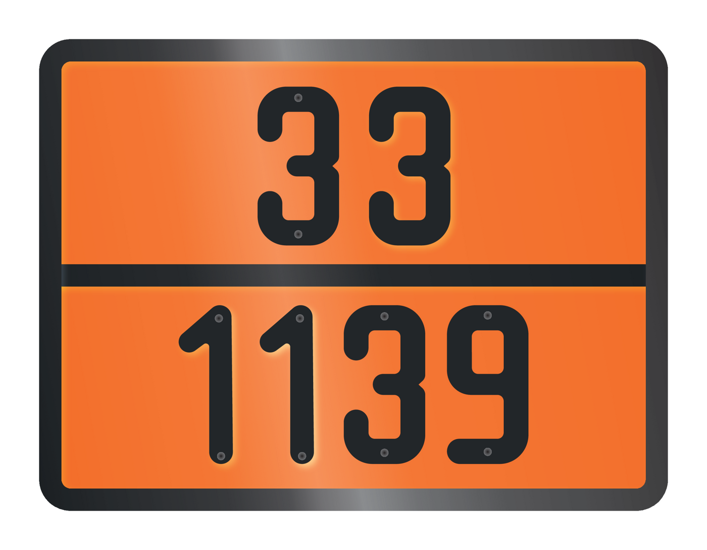 ADR BORD MET GEVARENCODE 33/1139