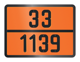 ADR BORD MET GEVARENCODE 33/1139